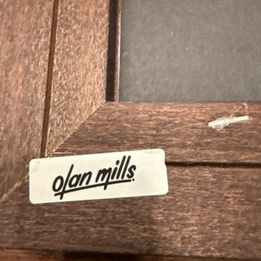 Vintage Olan Mills 5”x7” Solid Wood Picture Frames Set Of 2